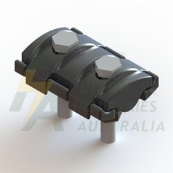 TOD719 Aluminium parallel groove clamp Conductor run and tap - 7/2.5 to 19/3.75 (7mm-19mm diameter)